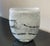 Contemporary Henry Dean "Spilled Black" Art Glass Vase in Black and White For Sale - Image 3 of 8