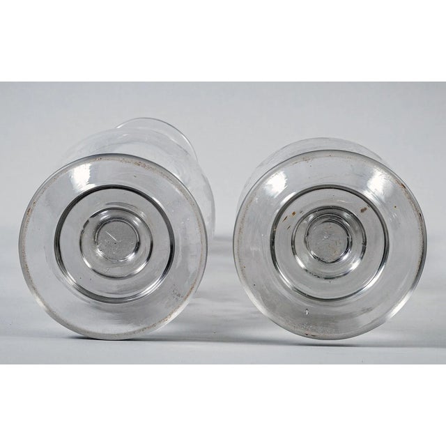 Regency Etched Glass Vases, Circa 1820 - a Pair For Sale In Boston - Image 6 of 7