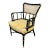 Vintage Faux Bamboo Cane Back Captain's Chair For Sale