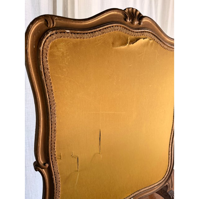 Antique 19th C French Louis XV Revival Gilt Wood & Woven Tapestry Fire Screen For Sale - Image 11 of 12