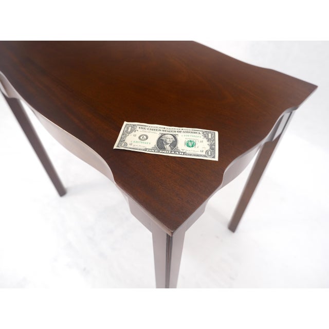 Kittinger Solid Mahogany Figural Top Side End Table Stand MINT For Sale - Image 9 of 13