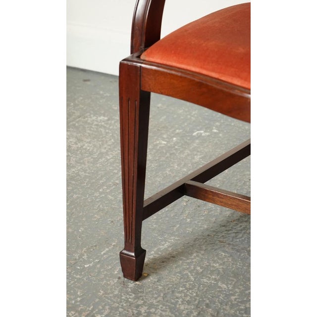 Set of Victorian Hepplewhite Carver Hallway Side Chairs For Sale - Image 14 of 18
