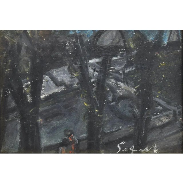 Nocturne is a mixed colored oil painting realized by Nazareno Gattamelata in the second half of XX century. Hand signed by...