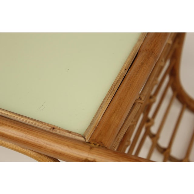 Rattan Bedside Table, 1950s For Sale - Image 9 of 13