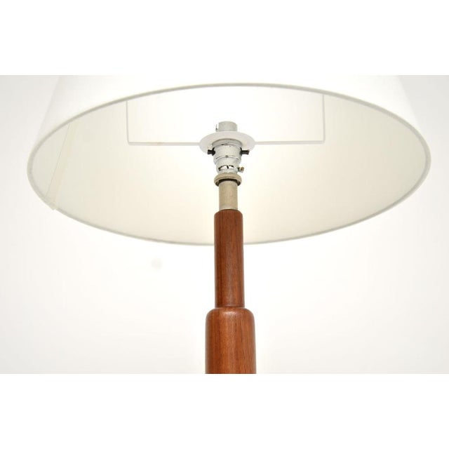 1960s Vintage Danish Teak Rise and Fall Floor Lamp, 1960s For Sale - Image 5 of 8