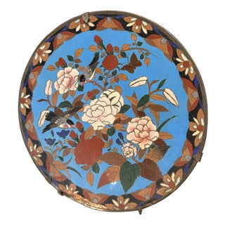 Vintage Blue Partitioned Plate For Sale