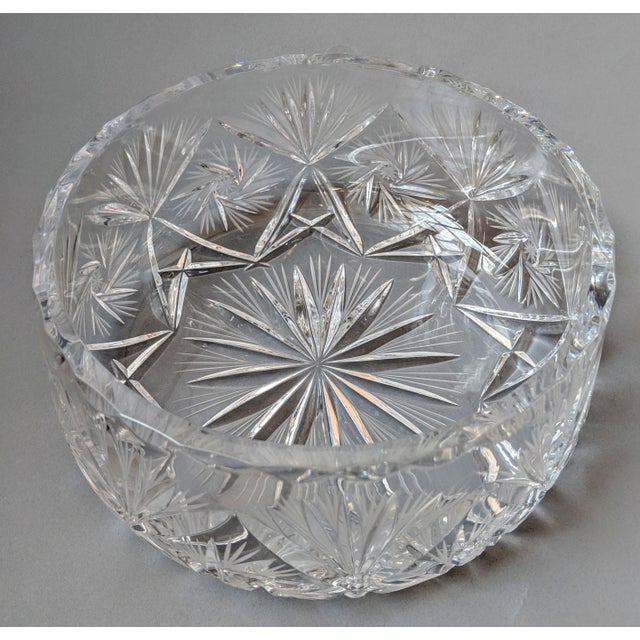 Vintage Heavyweight Lead Crystal Serving Bowl Chairish