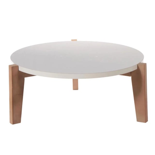 Thomas O'Brien "Vintage Modern" Teak and White Laminate Coffee Table For Sale In Chicago - Image 6 of 8