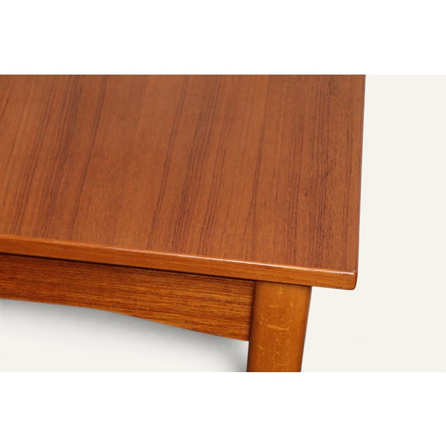 Extendable Rectangular Teak Dining Table, 1960s For Sale - Image 17 of 18