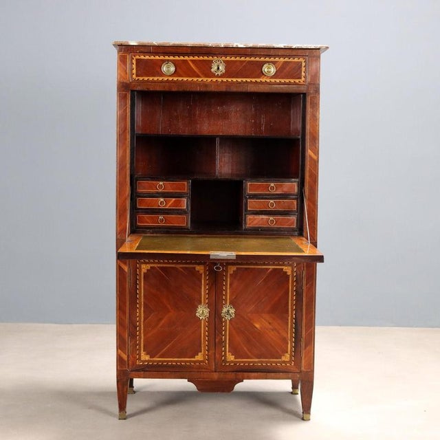 Fruit Wood Secretaire in Maple For Sale - Image 5 of 14