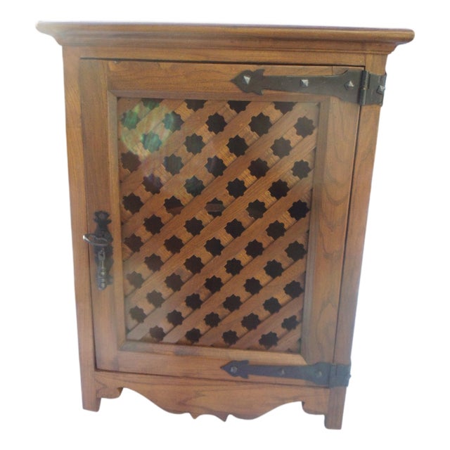 Corner Cabinet in Wood, 1960s For Sale