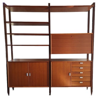 Swedish Wall Shelf in Wood, 1960s For Sale