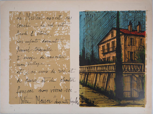Bernard Buffet, Our House, Original Lithograph