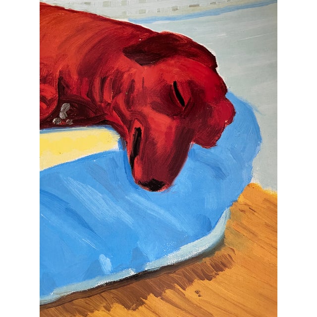 Yellow David Hockney, Dog Paintings 38 Salts Mill 1995. 1853 Gallery Salts Mill Saltaire Yorkshire, Copyright David Hockney, Printed in Uk For Sale - Image 8 of 11