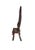 Monumental Antique Javanese Sculptural Throne Stool, Modern Organic For Sale - Image 10 of 11