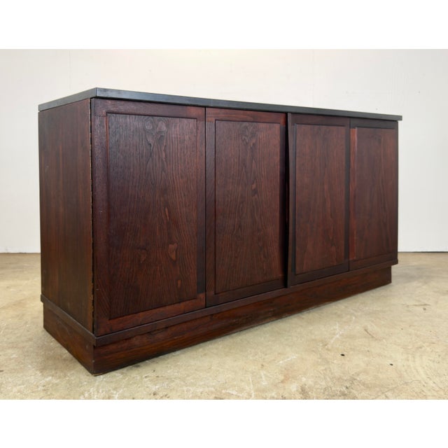 Mid-Century Modern Walnut and Slate Cabinet Designed by Jack Cartwright for Founders Furniture. For Sale - Image 11 of 12