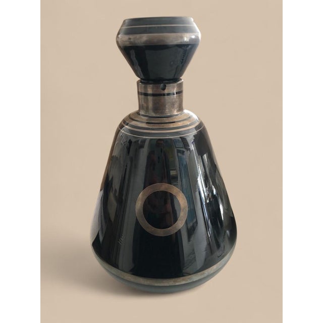 1920s Art Deco Spirit Decanter Set by Michael Herman for Hem, 1920s, Set of 8 For Sale - Image 5 of 9