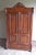 Antique Art Deco Walnut Crested Cabinet For Sale - Image 10 of 11