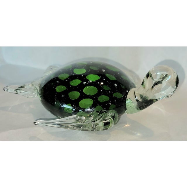 An adorable hand blown glass paperweight from Murano by Minchella, c 1960 1970..