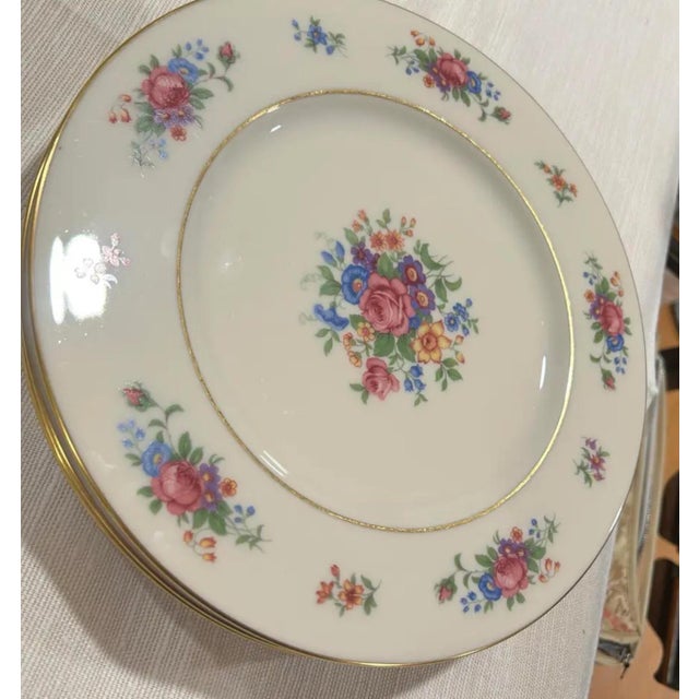 1940s Set of 6 New Lenox Dinner Dishes For Sale - Image 10 of 12