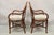 Vintage Hollywood Regency Bentwood Rattan Fan Back Dining Chairs - Set of 4 For Sale - Image 9 of 12