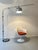 Metal Angled Floor Lamp in Chromed Metal and Cast Iron from Zonca, 1970s For Sale - Image 7 of 9