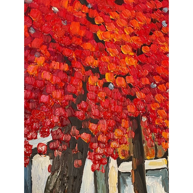 “Untitled”, Oil on Canvas, Jing Zhong (Signed) For Sale In Los Angeles - Image 6 of 7