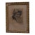 1920s Belgian Passe-partout Man Portrait With Gilded Wooden Frame For Sale