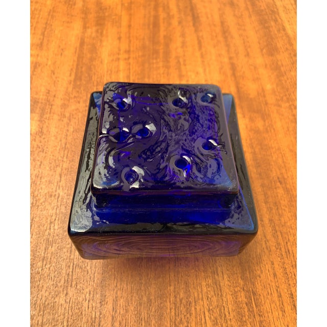 Mid-Century Scandinavian Block Glass Vase, 1960s For Sale - Image 16 of 18