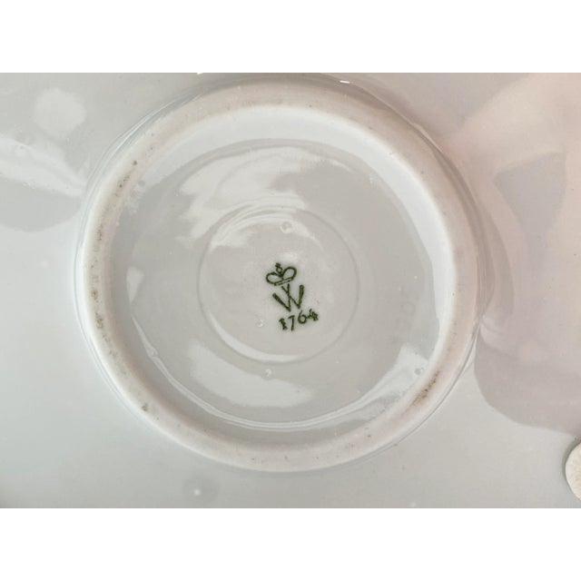 White Space Age Table Lamp with Red Fabric Shade and White Porcelain Base from the Wallendorf Porcelain Factory, GDR, 1970s For Sale - Image 8 of 13