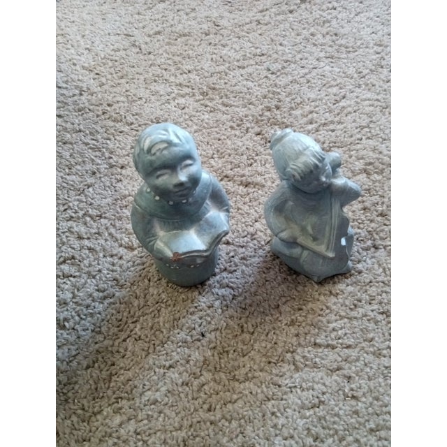 GORGEOUS Pair of Signed Isabel Bloom 6" Winged Musical Angels This listing features a stunning pair of signed Isabel Bloom...