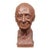 Vintage 1980 Hand-Sculpted Voltaire Portrait Bust Signed For Sale
