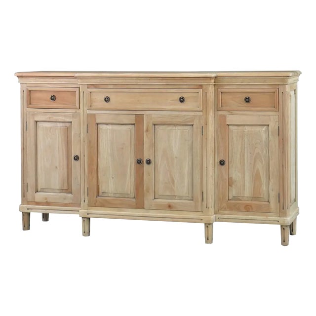 French Provincial Style Credenza - Fruitwood For Sale