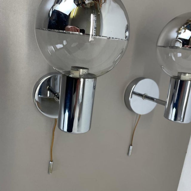 Set of Silver Cubic Wall Lights by Motoko Ishii for Staff Lights, 1970s, Set of 5 For Sale - Image 6 of 18