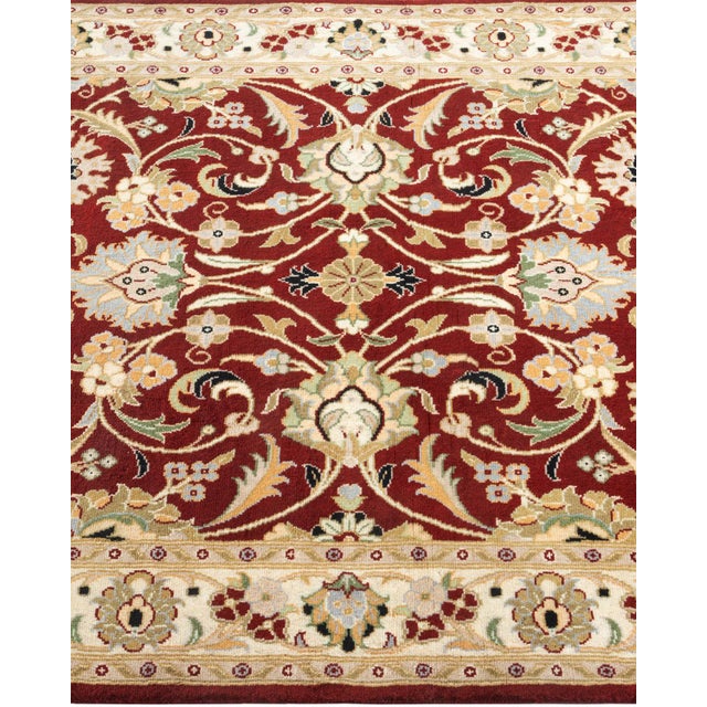 Solo Rugs Mogul, One-of-a-Kind Hand-Knotted Area Rug in Red, 3' 1" x 5' 0" For Sale - Image 4 of 8
