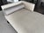 Contemporary Pair of Custom A. Rudin No. 2725 Tête-À-Tête Sofas Upholstered in Ivory/Beige For Sale - Image 3 of 11