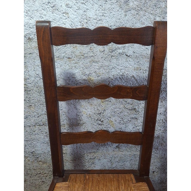 Chairs in Straw and Wood, 1890s, Set of 6 For Sale - Image 13 of 14