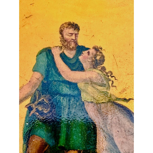 Large Antique French Empire Yellow Oval Tole Tray - Early 19th-Century For Sale - Image 13 of 16