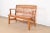 Arts & Crafts Vintage Arts & Crafts Solid Oak Lawyer's Bench, Circa 1940s For Sale - Image 3 of 12