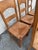 1950s French Oak & Rush Ladder-Back Dining Chairs - Set of Six For Sale - Image 11 of 13