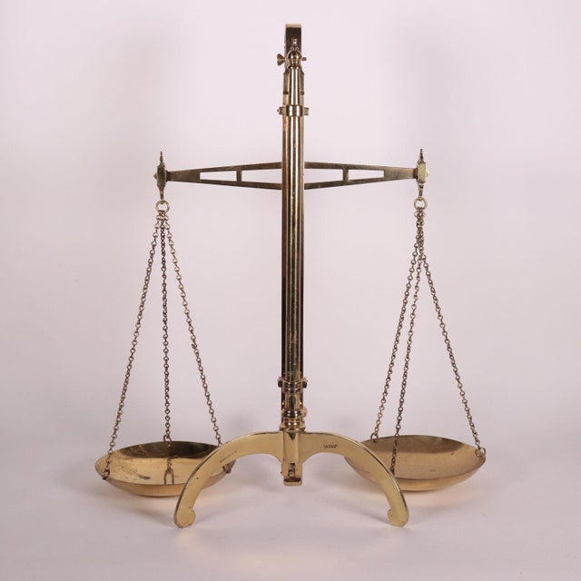 Victorian Brass Scale from Doyle & Son London For Sale - Image 10 of 12