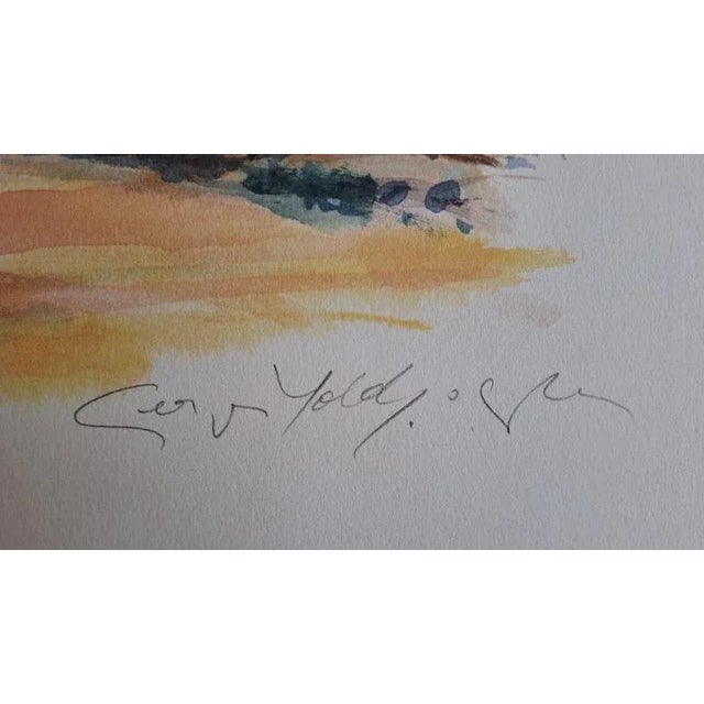 Georges Yoldjoglou, Crossing the Rhône Valley, Lithograph For Sale - Image 5 of 7