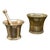 1720's Duo of Antique Mortars Pestle For Sale