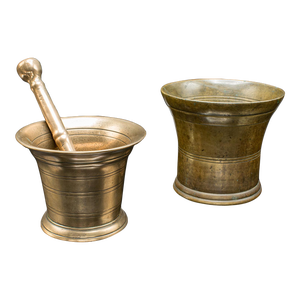1720's Duo of Antique Mortars Pestle