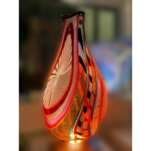 Murano Vase by Schiavon For Sale - Image 10 of 12