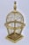 Italian Mid Century Italian Golden Gilt Wood and Metal Wire Bird Cage For Sale - Image 3 of 11