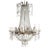 Large Antique French Empire Inspired Crystal & Bronze 8-Light Chandelier C1930 For Sale