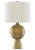 Our Rami Brass Table Lamp is made of aluminum with an antique brass finish that brings this gold lamp patina and pays...