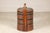 Mid 20th Century Vintage Chinese Rattan Wedding Basket with Carved Handle and Nested Containers For Sale - Image 5 of 18