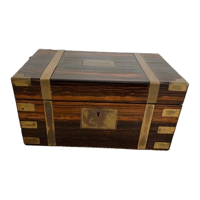 Rare 19th Century Coromandel Writing Slope For Sale